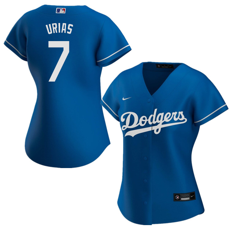 Nike Women #7 Julio Urias Los Angeles Dodgers Baseball Jerseys Sale-Blue